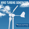 600W horizontale windturbines windgeneratoren met 3 bladen